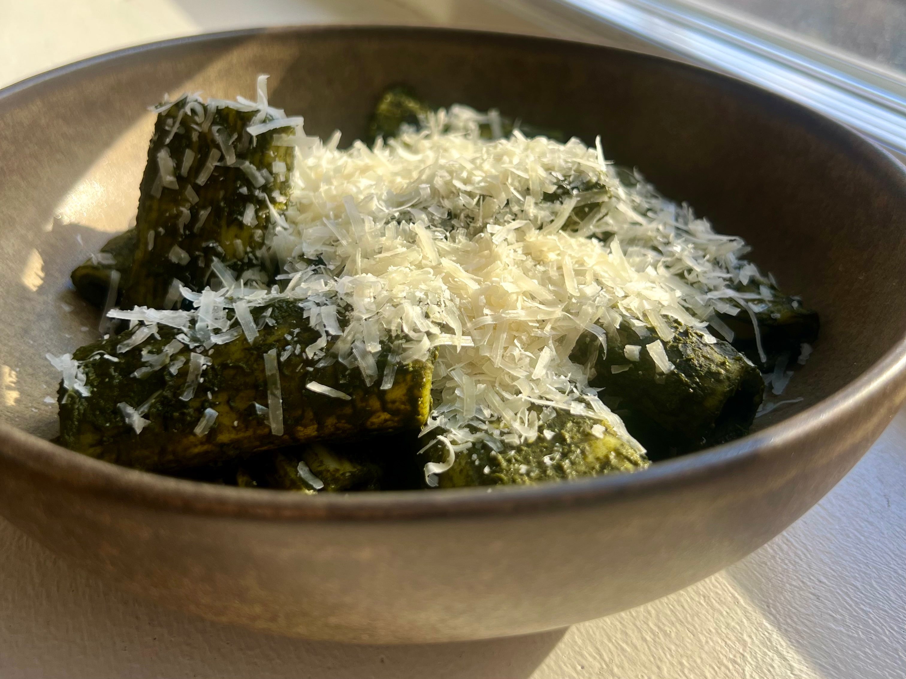 Silky Kale Pasta with Pecorino and Lemon