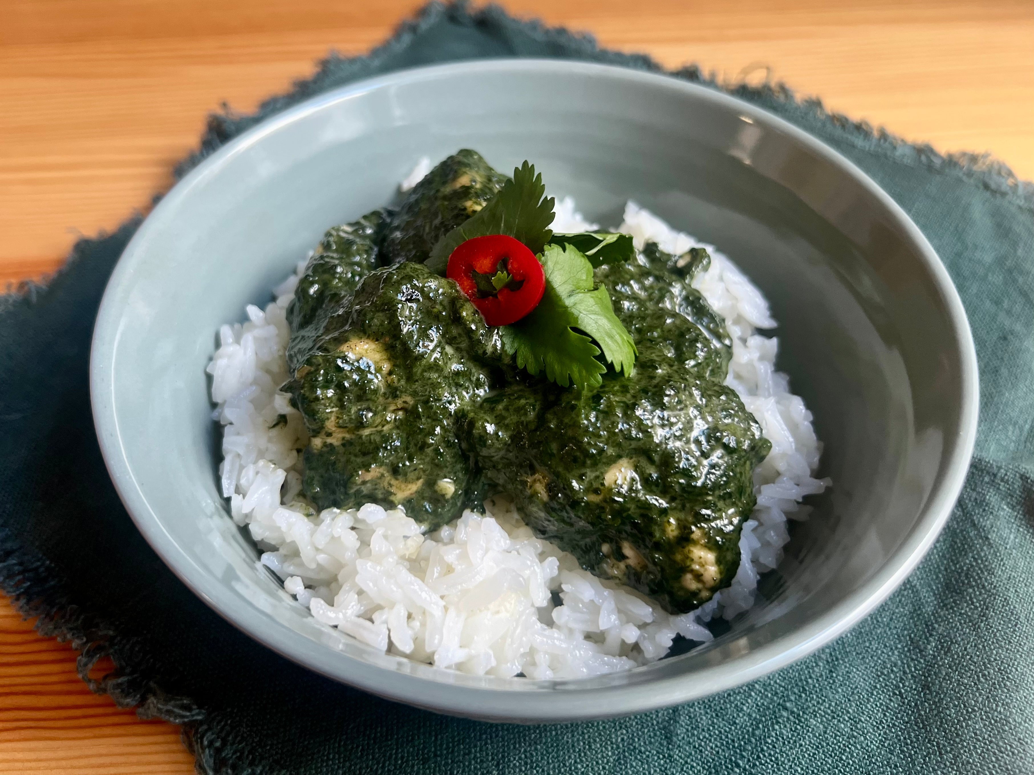 Spinach Curry with Chicken