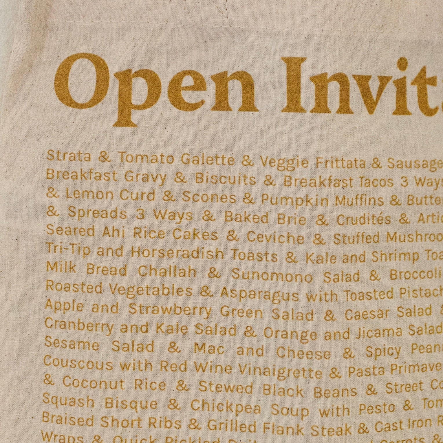 Open Invitation Tote Bags