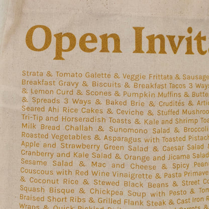 Open Invitation Tote Bags