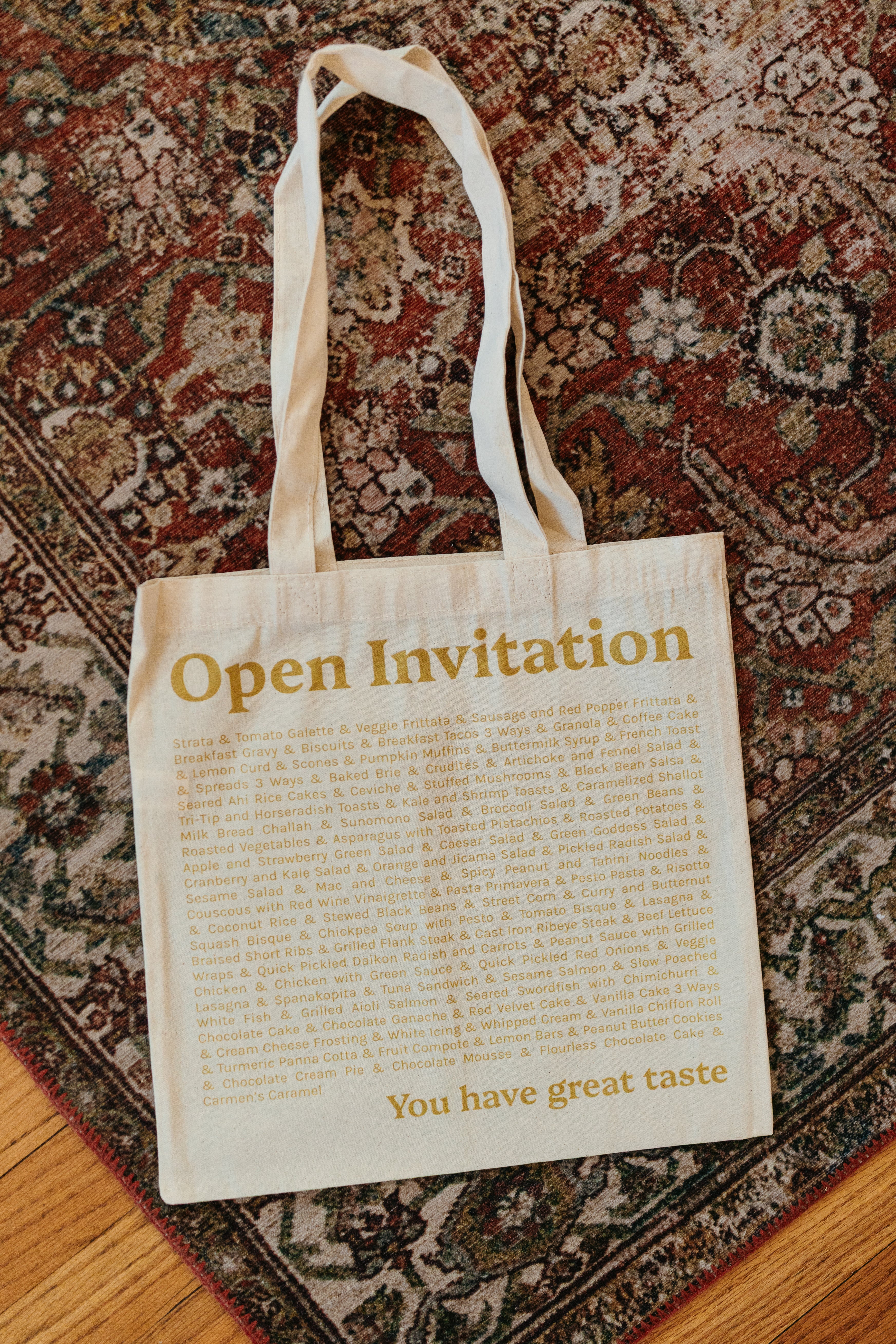 Open Invitation Tote Bags